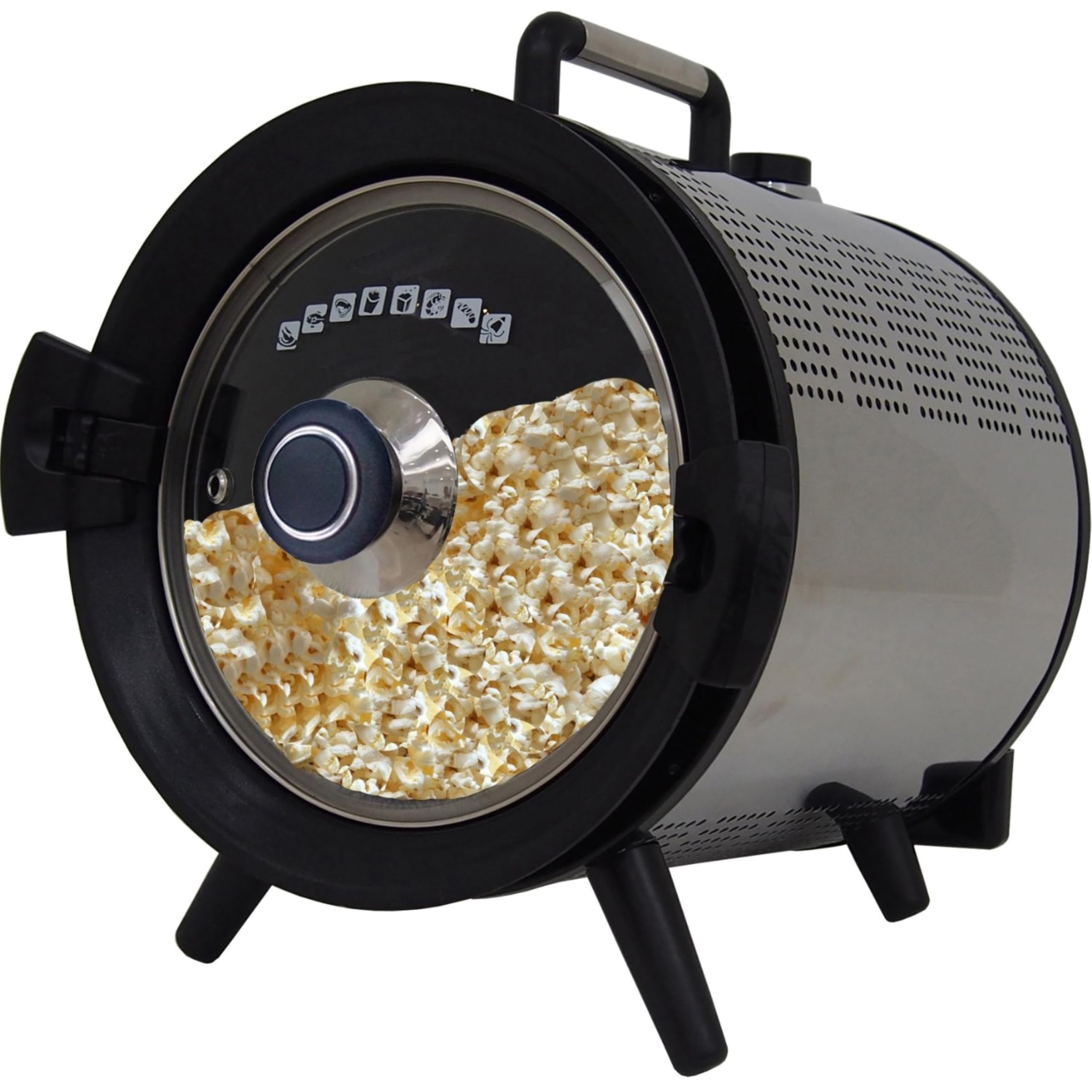 Syntrox Germany 5 l Kleiner Mini Backofen Rotierend Satale | Miniofen | Selbstdrehend, Edelstahl, 690 Watt, Grillen und Braten, Vielseitiger Küchenhelfer