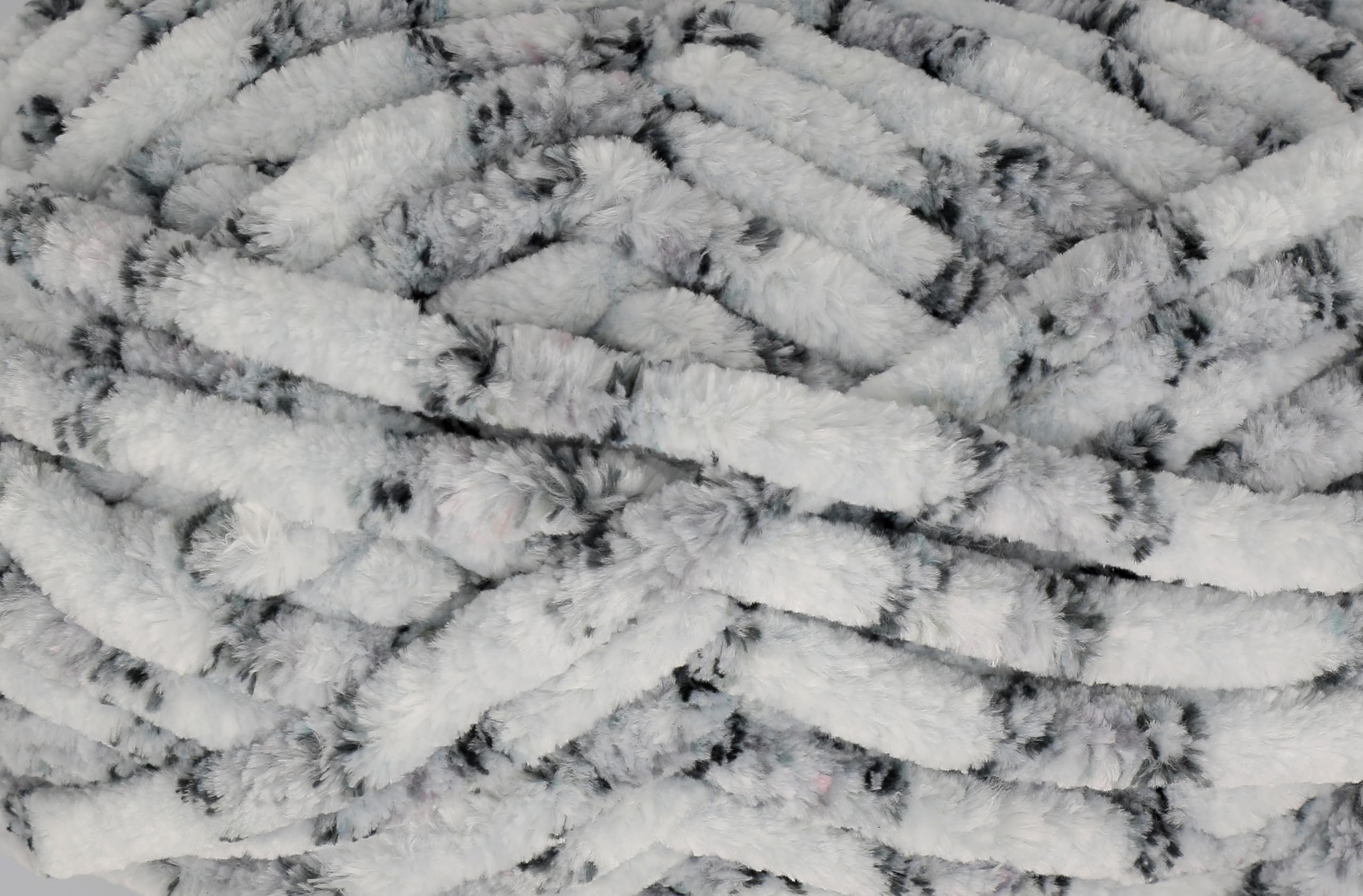 King Cole Super Chunky Yummy Chenille 100g 100% Polyester Knitting Crochet Yarn Fluffy Silver 4873