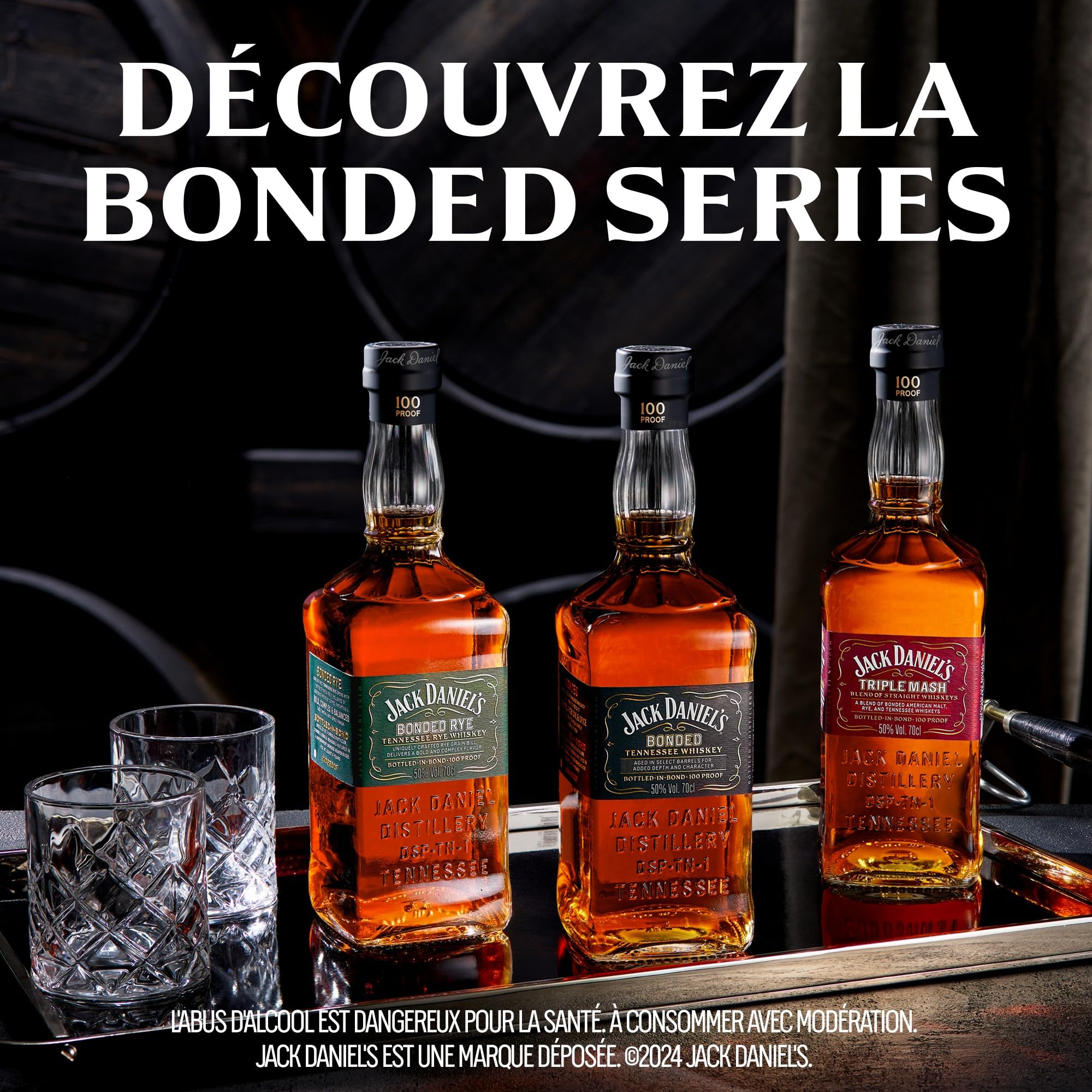 Jack Daniel’s Bonded Tennessee Rye Whiskey 70cl