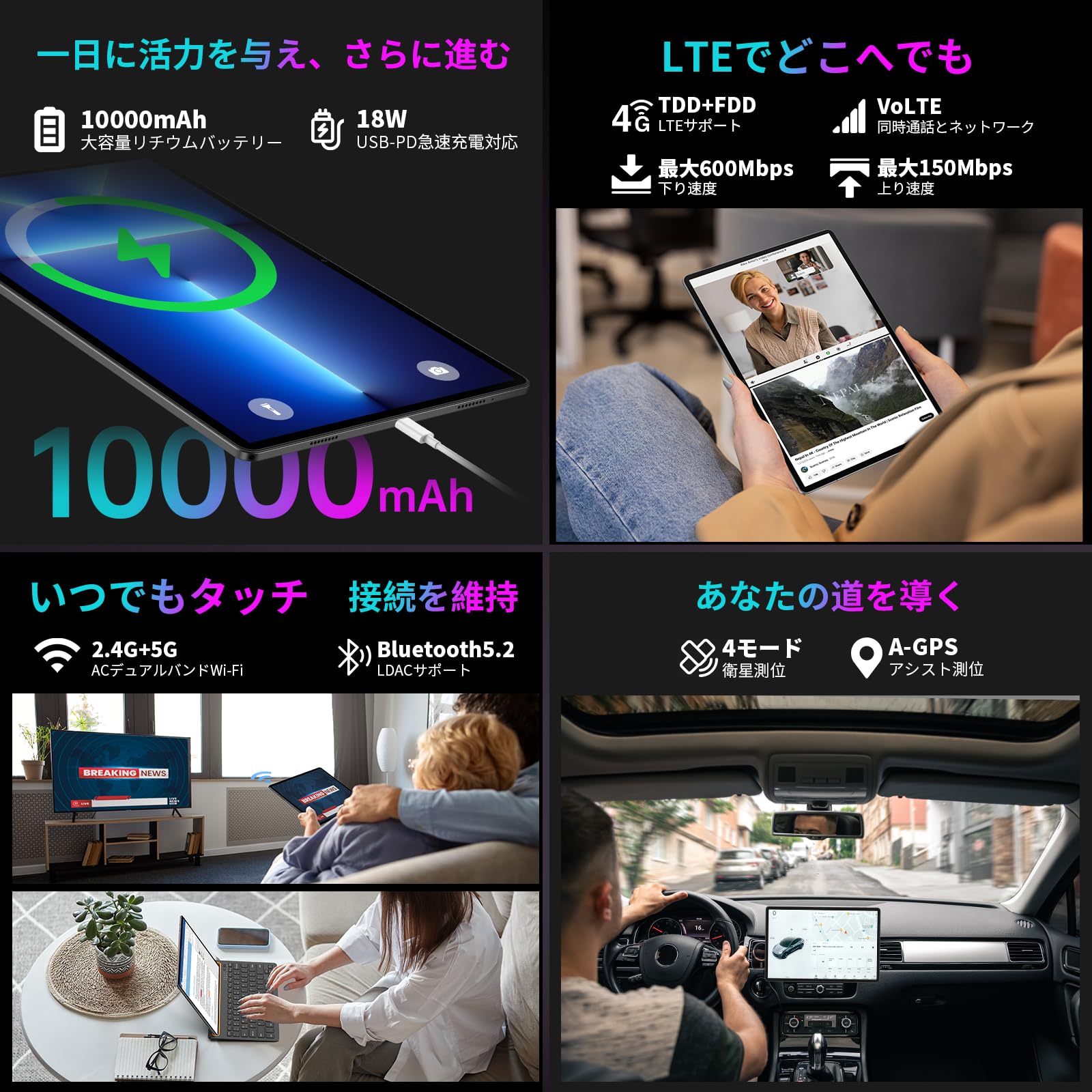 Amazon.co.jp: TECLAST T65 Max タブレット Android14 タブレット13 