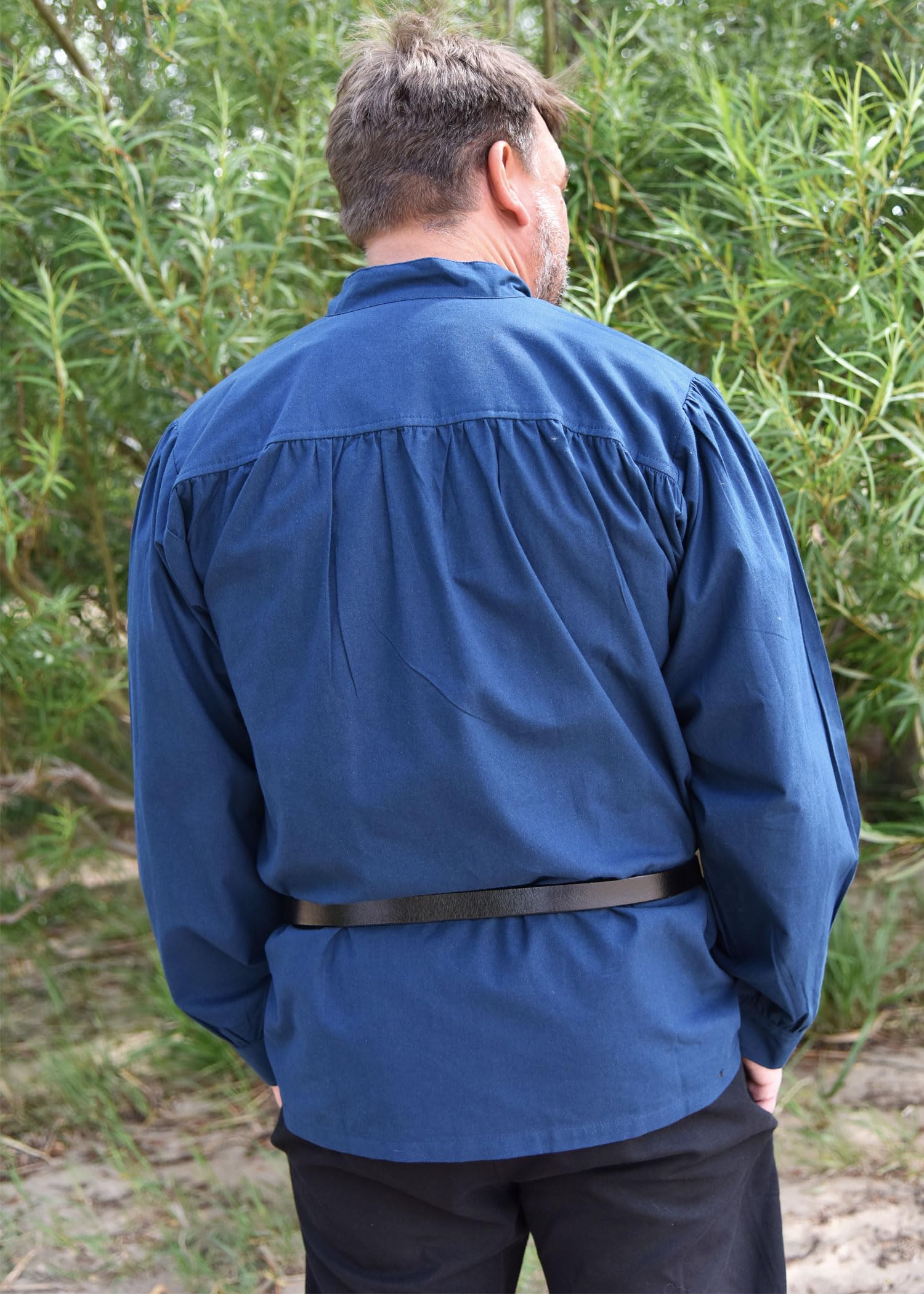 Battle-Merchant - Camisa Medieval para Hombre - Ideal para Larp Vikingo