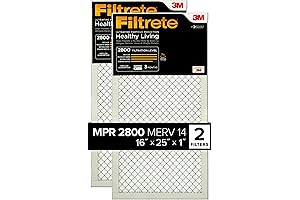 Superior Air Purification: Filtrete 16x25x1 MPR 2800 Air Filter