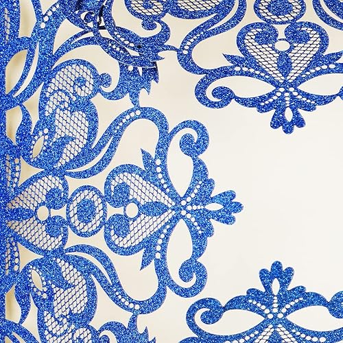 Miniatura 4 de Hosmsua 6.3 x 6.3 pulgadas, 50 tarjetas de invitación de boda personalizadas cortadas con láser con rosa de encaje hueco y sobres para invitación de