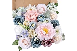 Blue and Pink Symphony: Artificial Floral Elegance for Unforgettable Occasions
