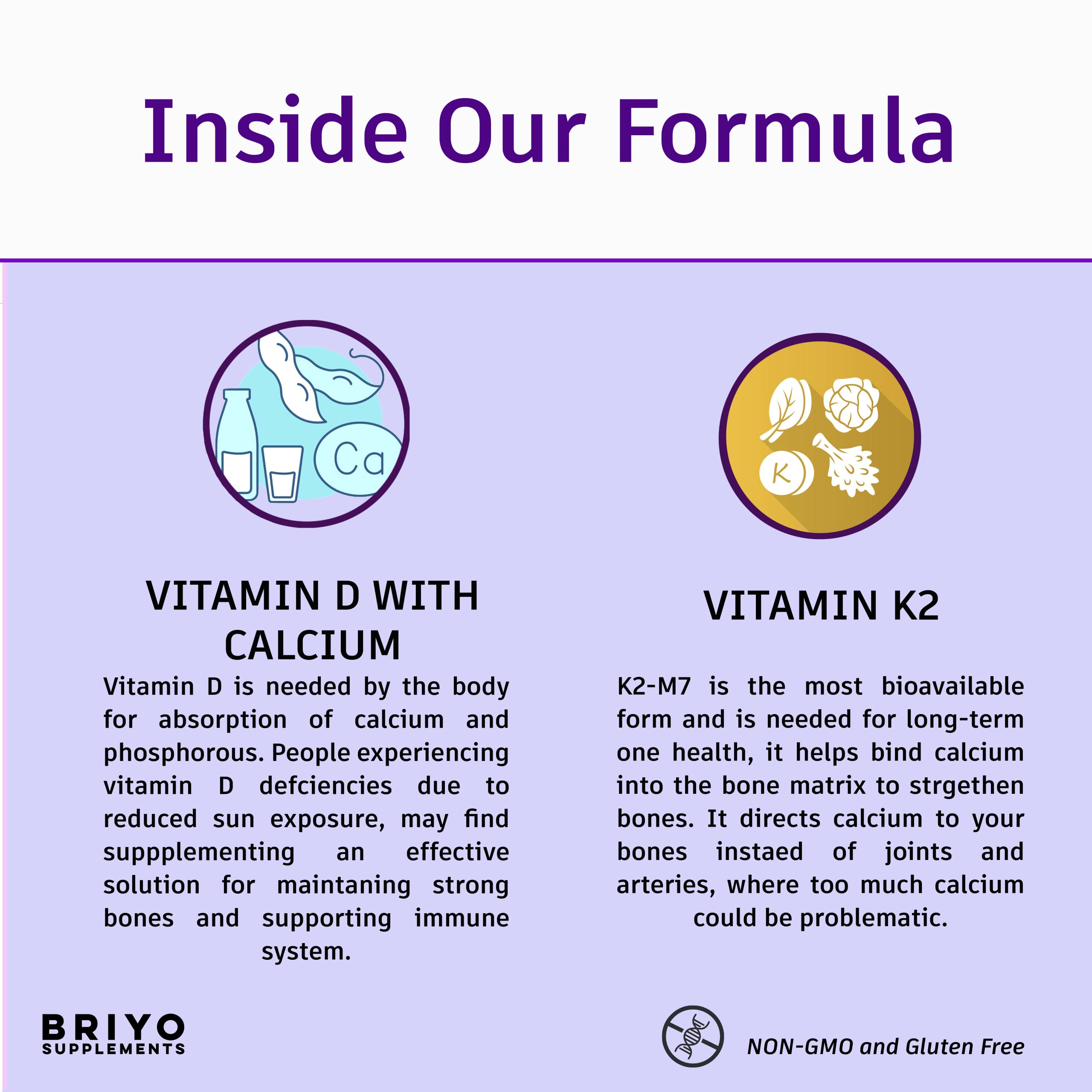 Orthomax - Vitamin D3 & K2-M7 + Calcium Dietary Supplement for Bone Health, Stronger Bones, Teeth, Muscles & Immunity Calcium Supplement Absorption — Amazon image 6