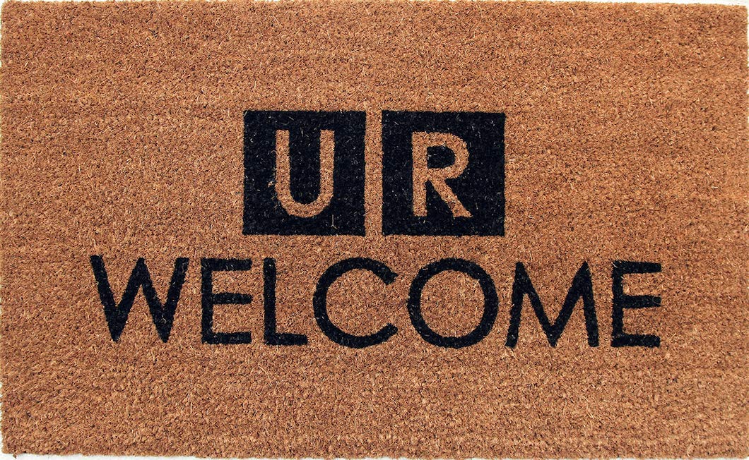 Coco&Coir Everything In A Nutshell Brown / Black Coco&Coir Natural Coir | Non-Slip | Thick Coir | Premium Quality | Rubber Backed Eco-Friendly | Indoor | Outdoor | Heavy Duty | Entrance Door Mat | 45 X 75 Cm (The News)