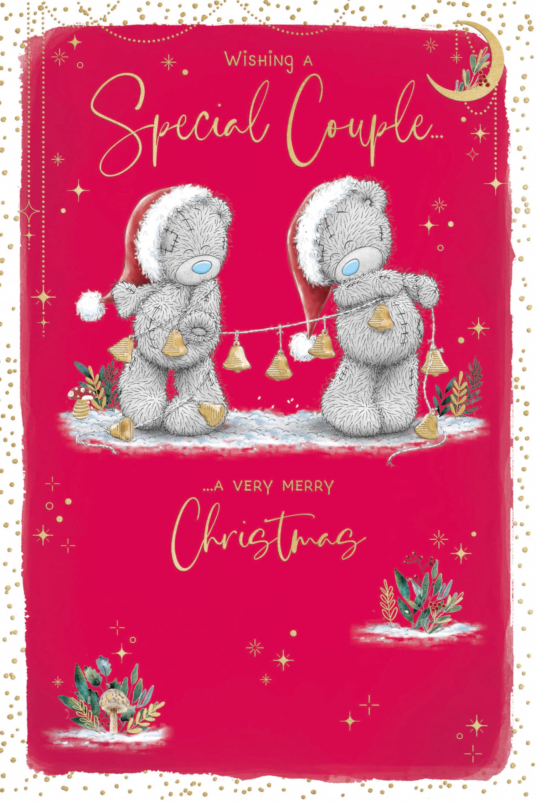 Me To You Tatty Teddy Christmas Card For A Special Couple, Luxury Card With Illustrated Paper Insert 6x9ins - Official Collection