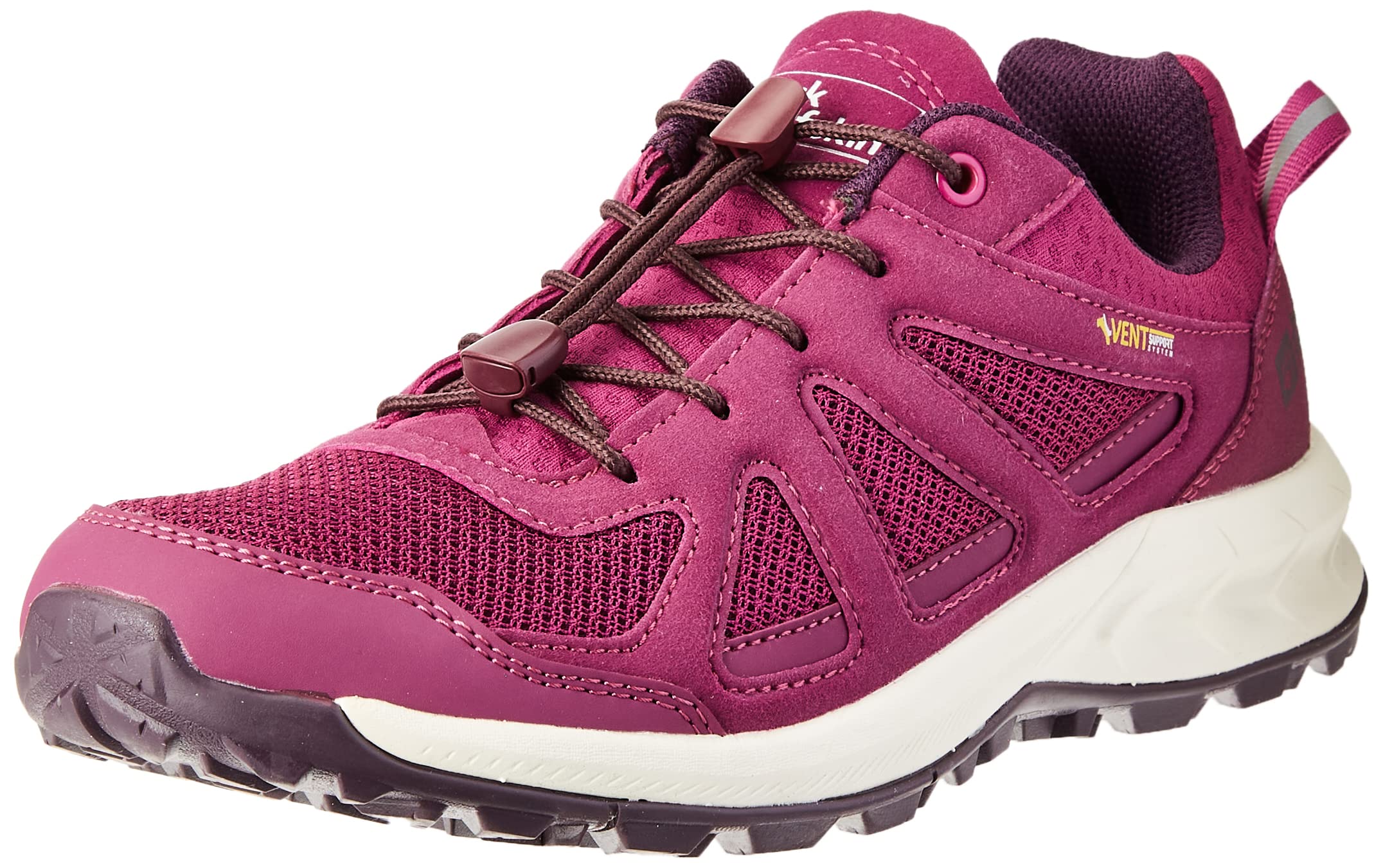 Jack Wolfskin Women's Woodland 2 Vent Low W Walking Shoe, Wild Berry, 8.5 UK