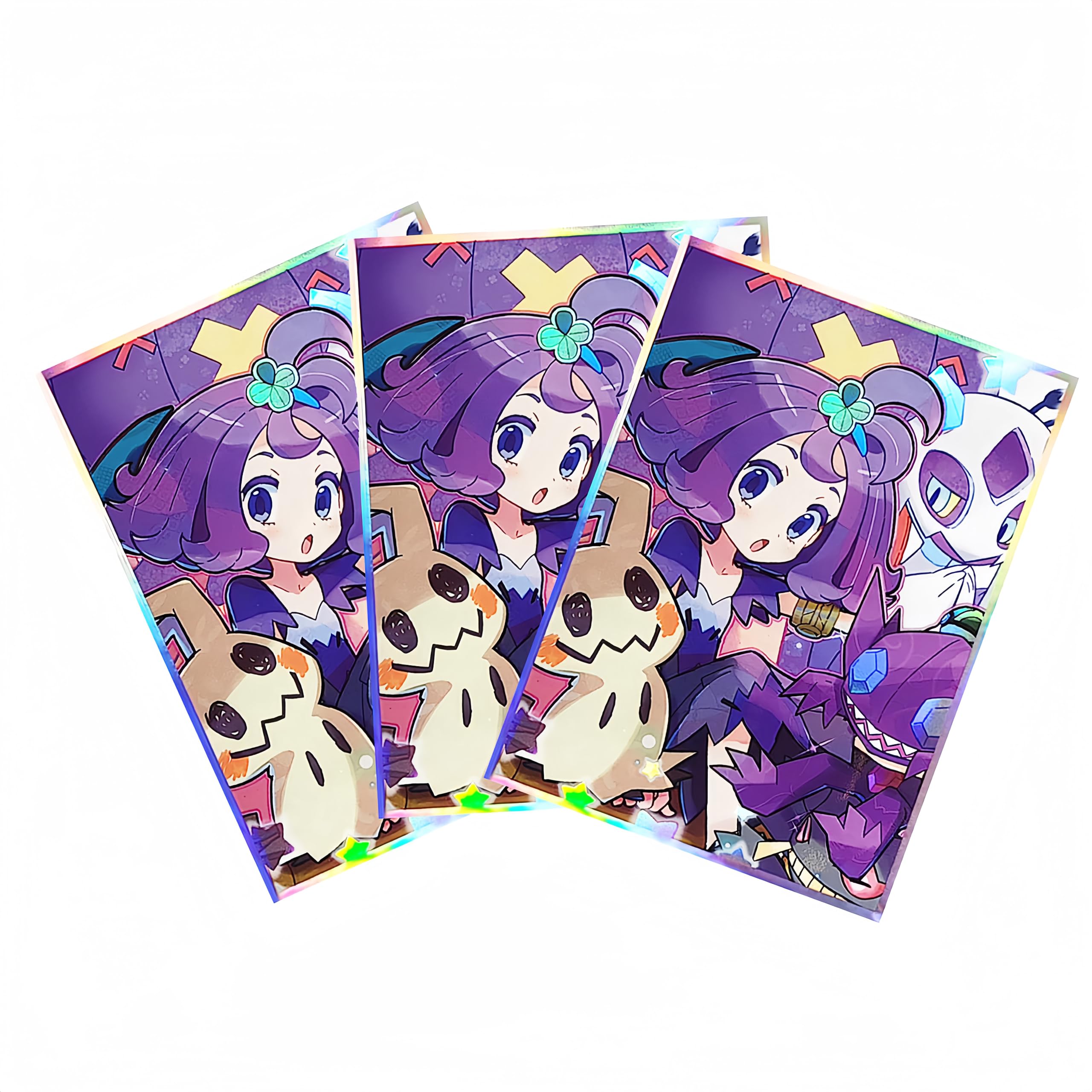 Vorinclex 60 PCS Shining Anime Card Sleeves, 67mm x 92mm Board Game Trading Card  Sleeves for MTG Top Loading Cartoon Trading Card Protector(Acerola),  (Vorinclex001) : Amazon.co.uk: Toys & Games