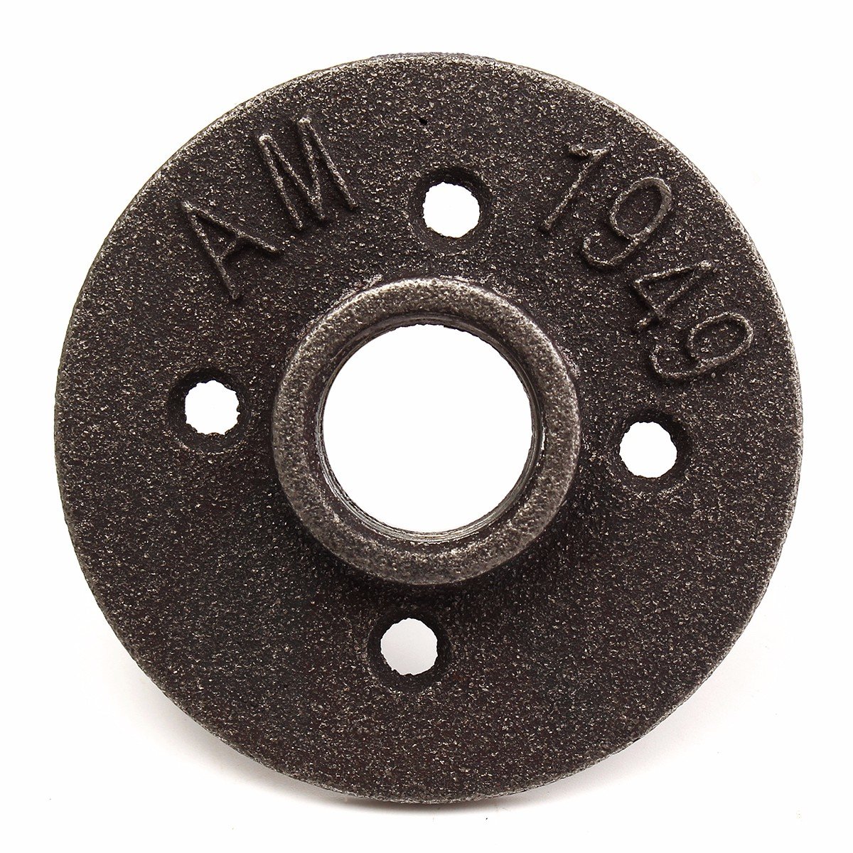 10Pcs 3/4 Pulgadas Tubo De Montaje De Brida De Piso De Hierro Maleable Negro Npt Asiento De Brida De Pared Antigua