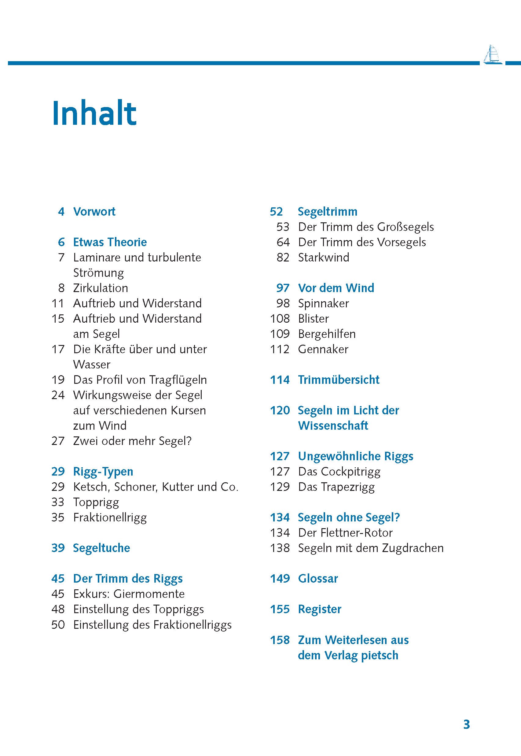 Segeltrimm in Theorie und Praxis