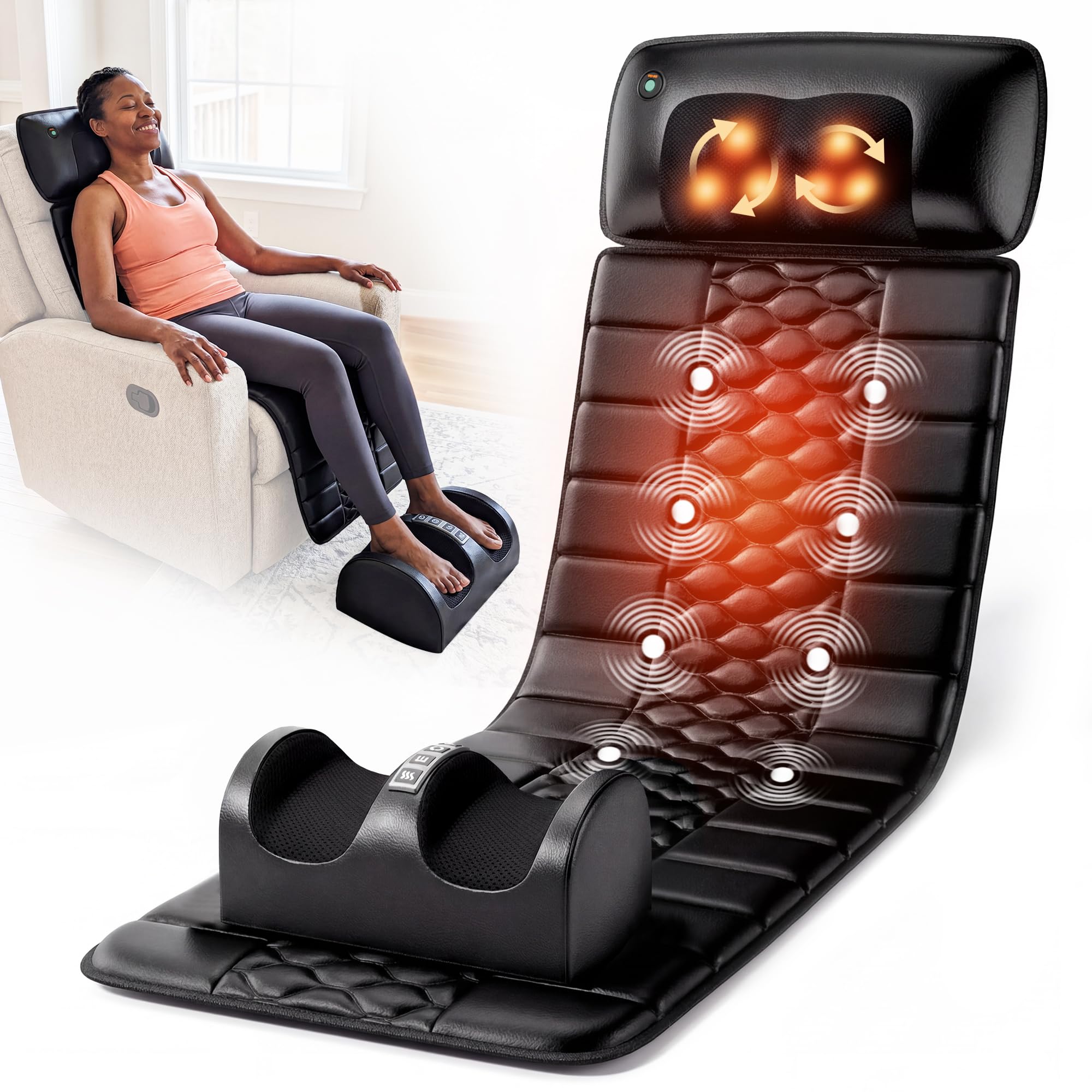 Photo 1 of Himouta Full Body Massage Mat with Shiatsu Neck Massager