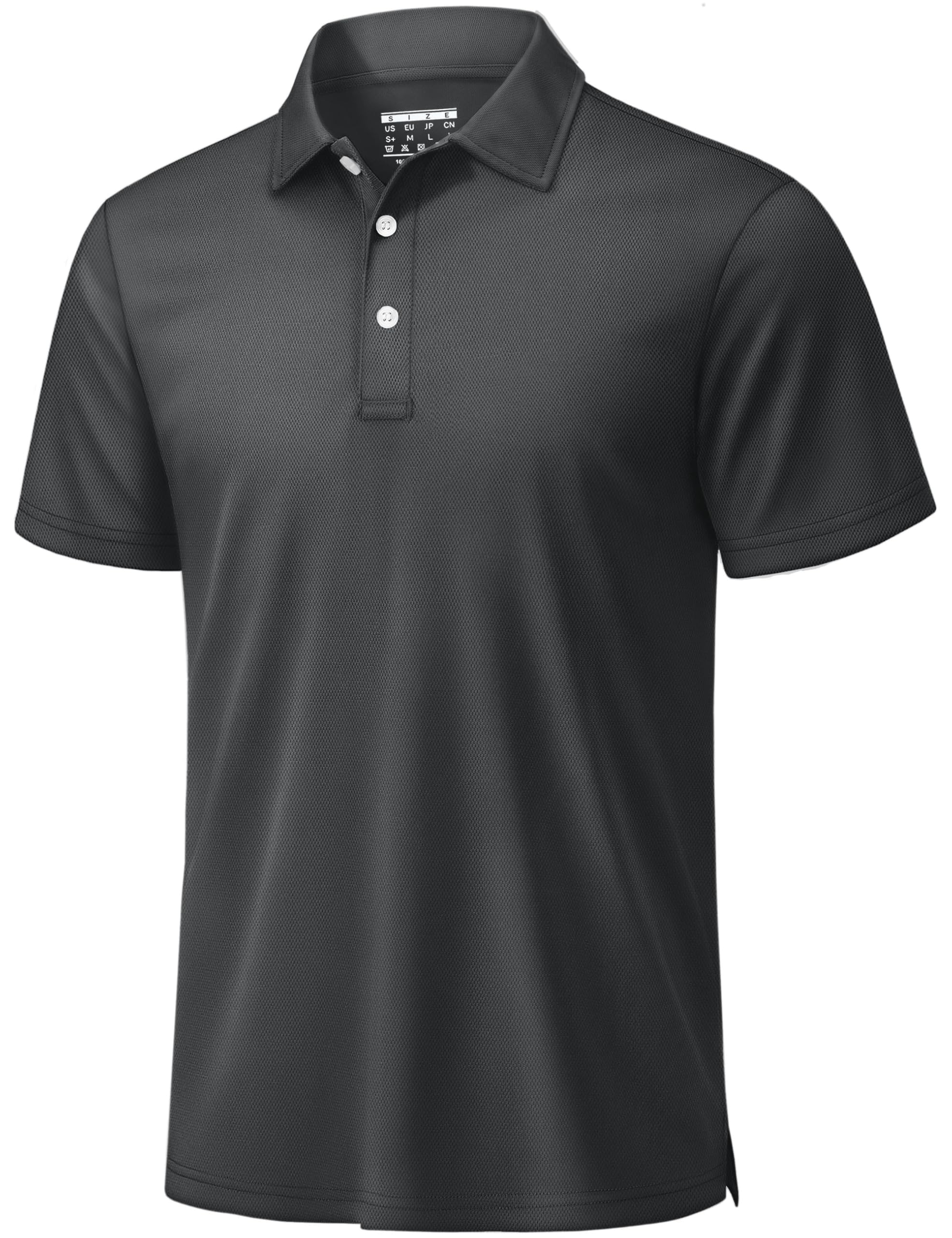 TACVASEN Poloshirt Herren Kurzarm Sommer Polo Shirt Männer Golf Polohemd Atmungsaktiv Funktionsshirt Basic Sport Shirt
