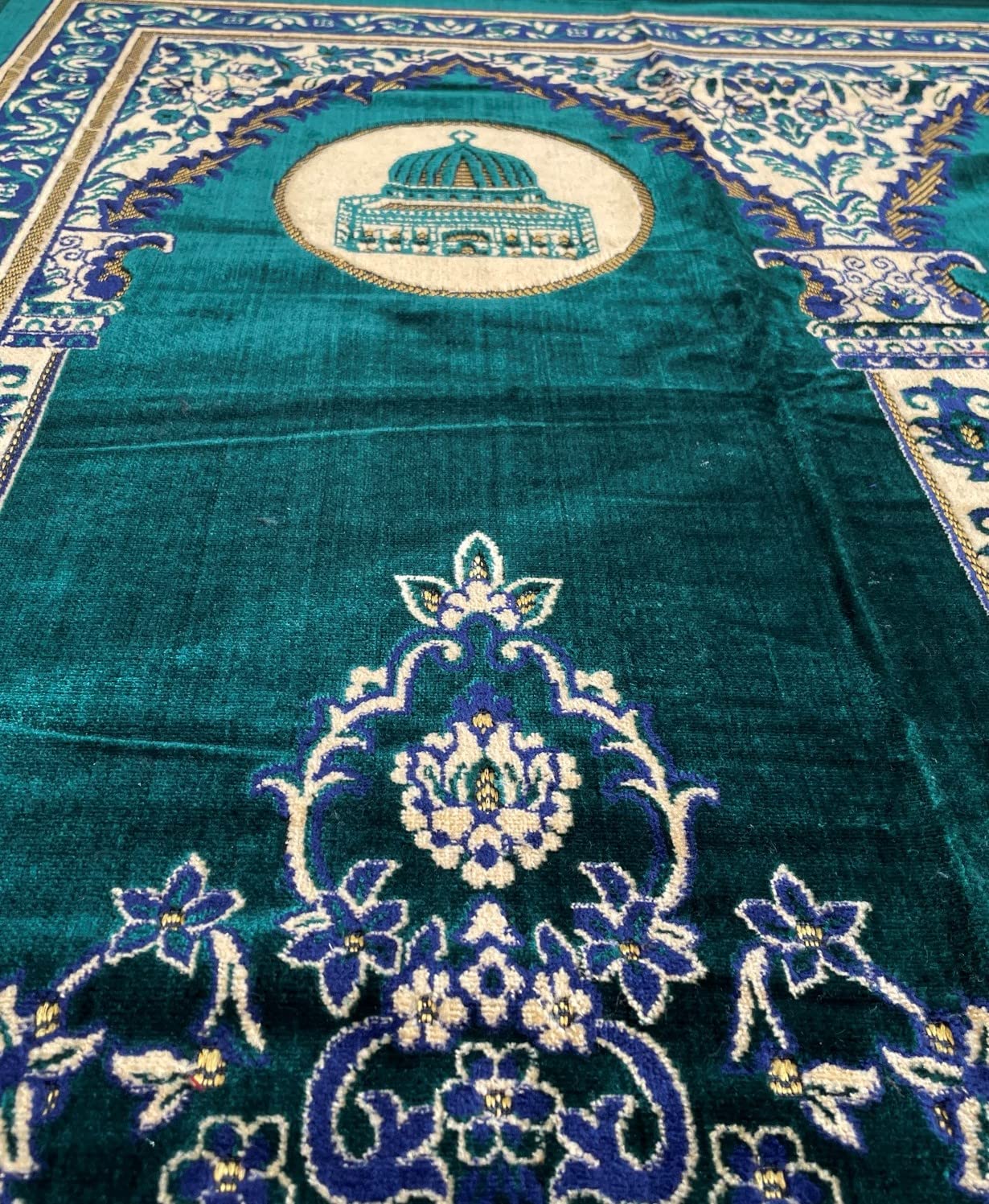 4 Person Muslim Prayer Rug / Mat / Janamaz, Turkish Seccade, Sajadah