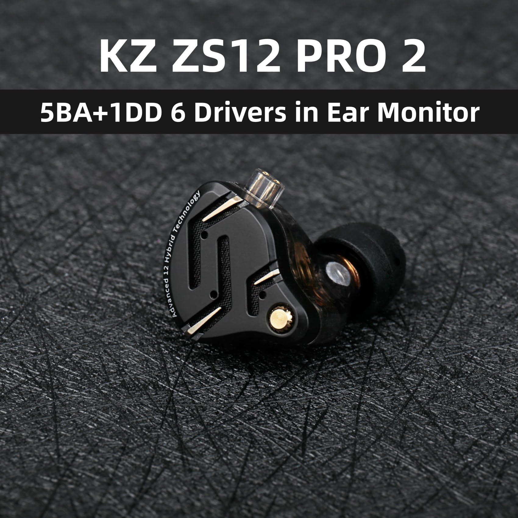 KZ ZS12 PRO 2 in Ear Monitor Headphones Silver - Dettaglio