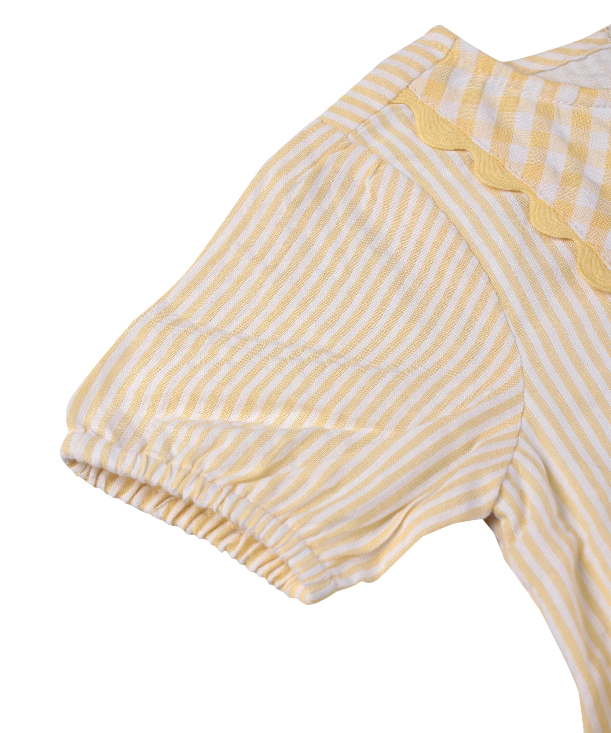 Beebay Kids Girls Y/d lace Detail Dress Yellow 3