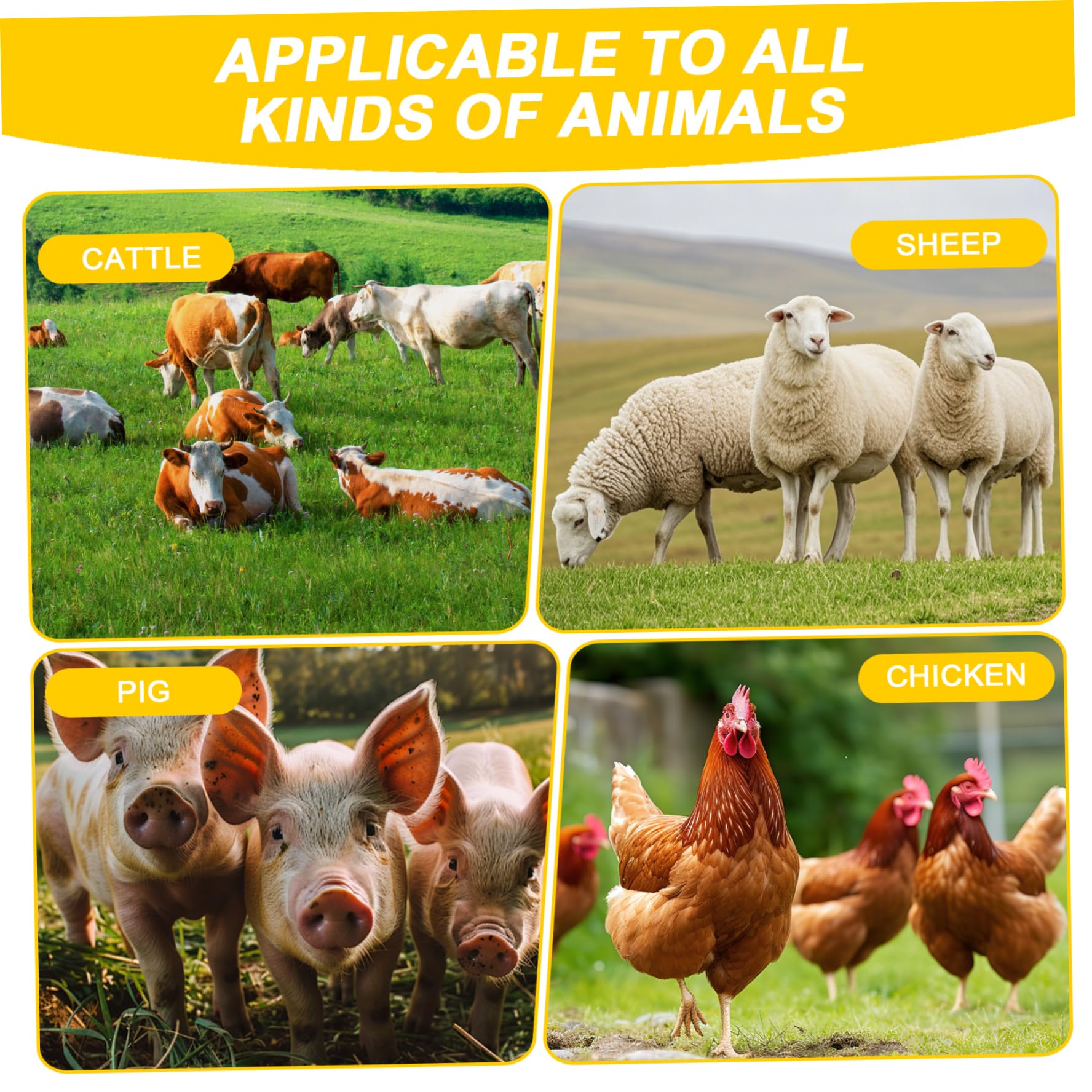 Stéringe injecteur automatique 5 ml pistolet à trempé réglable avec tête de métal pour bétail, chèvre, cochon, vache, outil d'alimentation animale à l'échelle claire pour l'utilisation du bétail