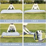 NewDoar Sac de couchage ultra-léger - 50-70°F, 1.5lbs, imperméable & Lavable en machine, 2-Way Zip pour adolescents,Couples,Femmes,Hommes Compact pour randonnée/camping (tailles M/L)