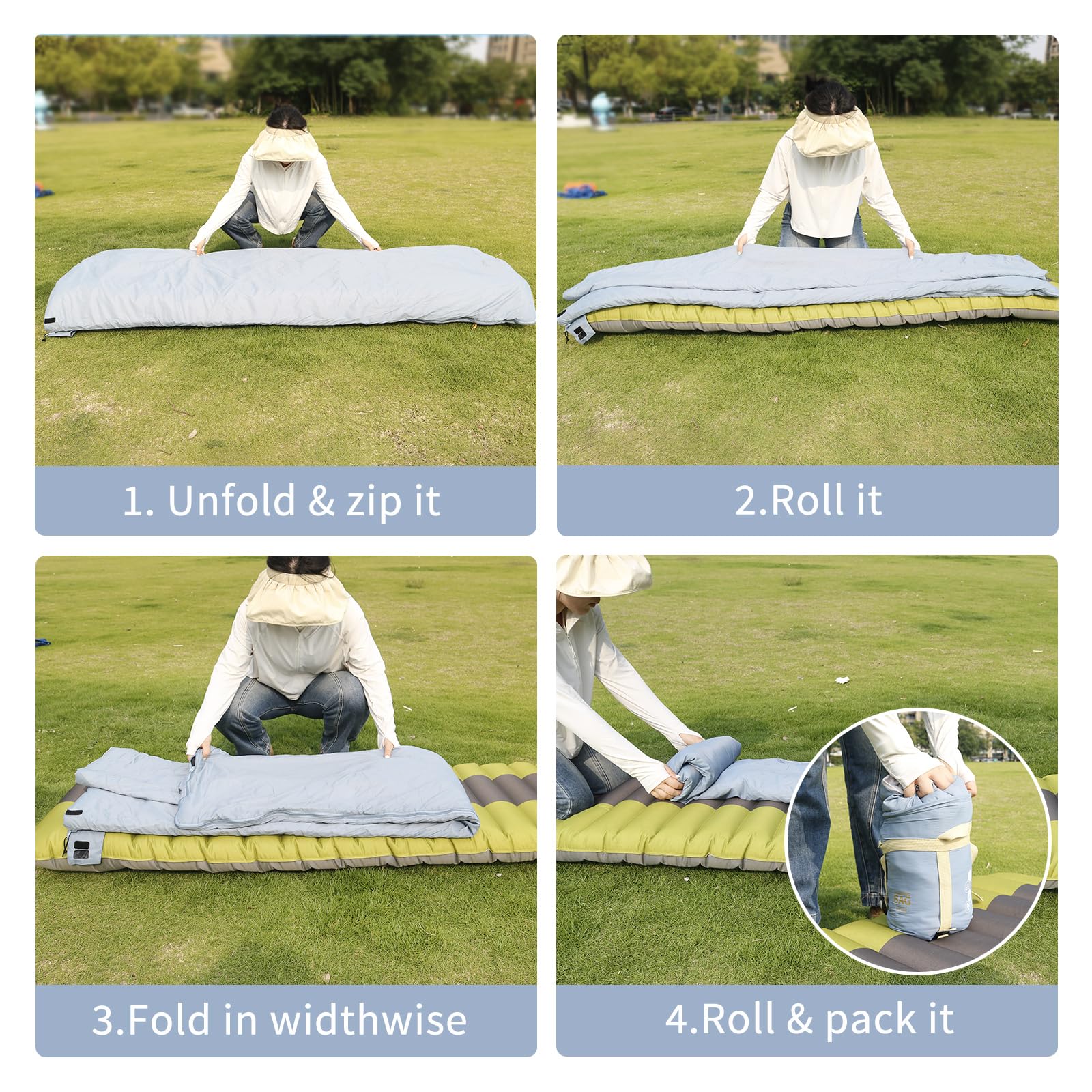NewDoar Ultraleichter Rucksack-Schlafsack – 10–21 °C, 0,7 kg, wasserdicht und maschinenwaschbar, 2-Wege-Reißverschluss für Teenager, Paare, Frauen, Männer, kompakt zum Wandern/Camping (Größen M/L)