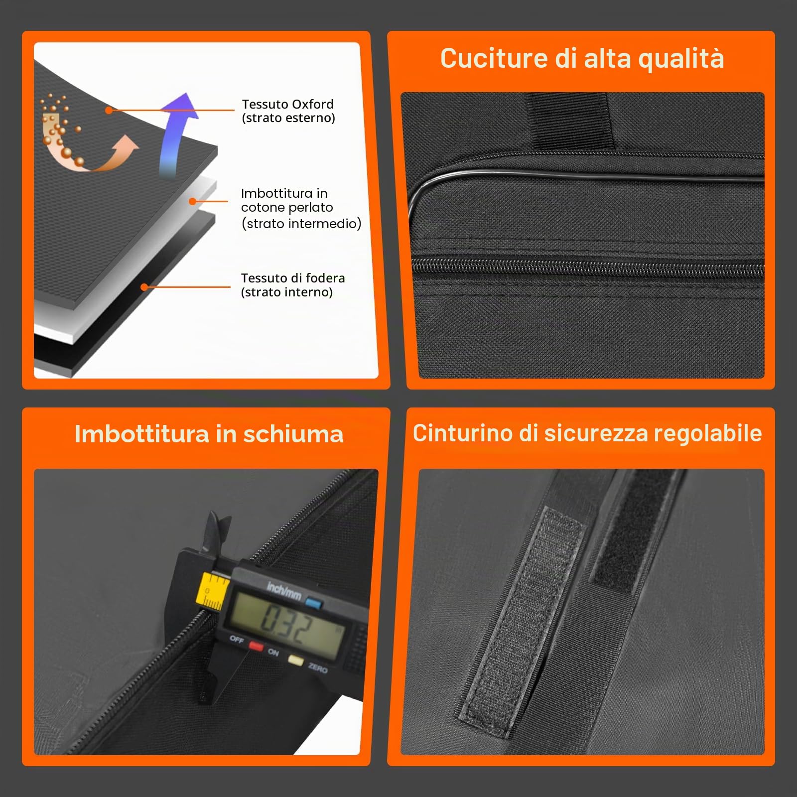 Sundoy Borsa da concerto per tastiera a 88 tasti, zaino per pianoforte elettrico realizzato in Oxford 600D con imbottitura in cotone da 10 mm, resistente per l'uso (138x18x38 cm)