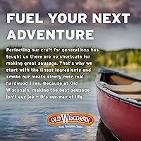 Vista 4 de Old Wisconsin Palitos de salchicha de ternera, ahumados naturalmente, listos para comer, altos en proteínas, bajos en carbohidratos, keto, sin