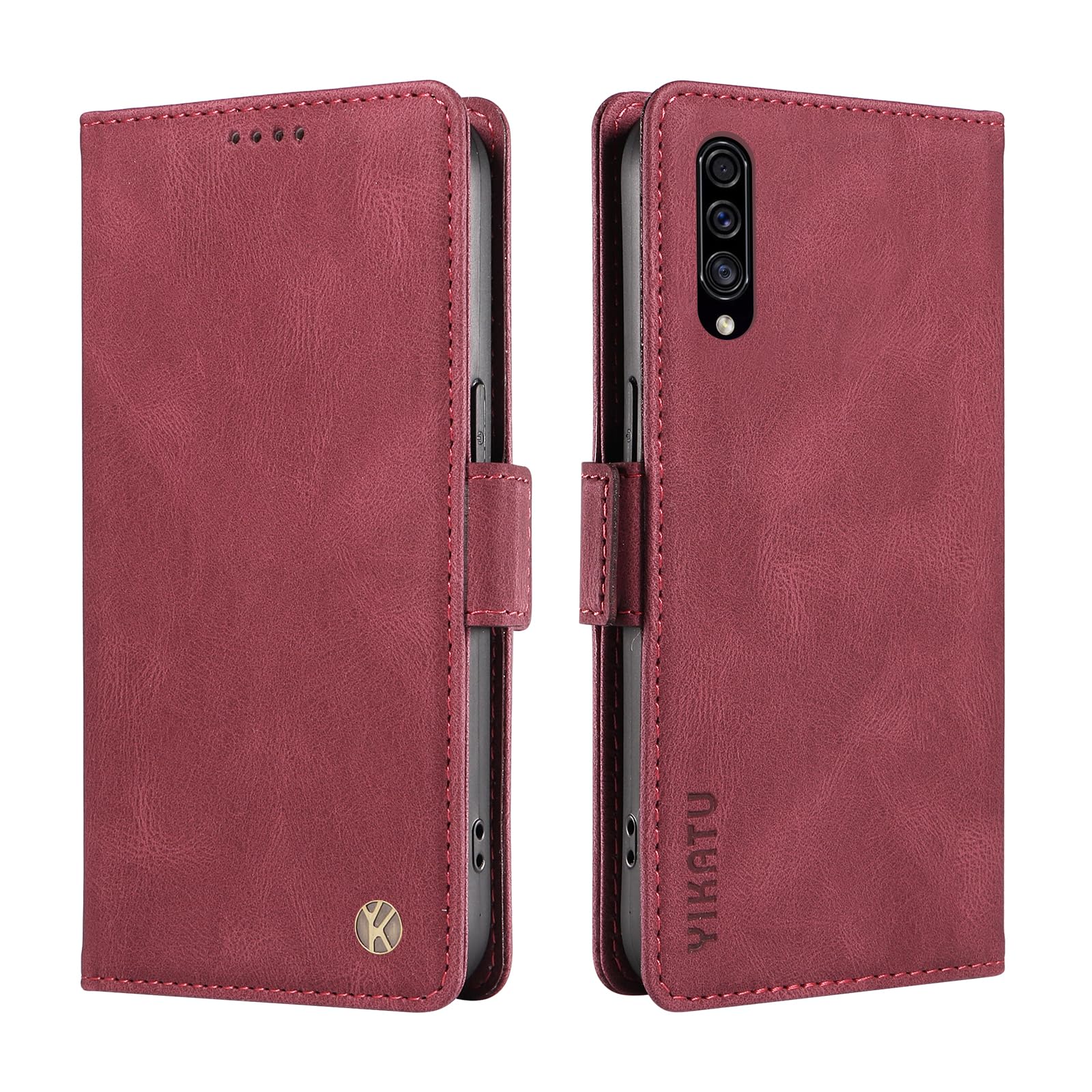 YBFJCE for Samsung Galaxy A50/A30S/A50S Case with Card Holder, PU Leather Shockproof Durable for Samsung Galaxy A50 Phone Cover Wallet Case Protective