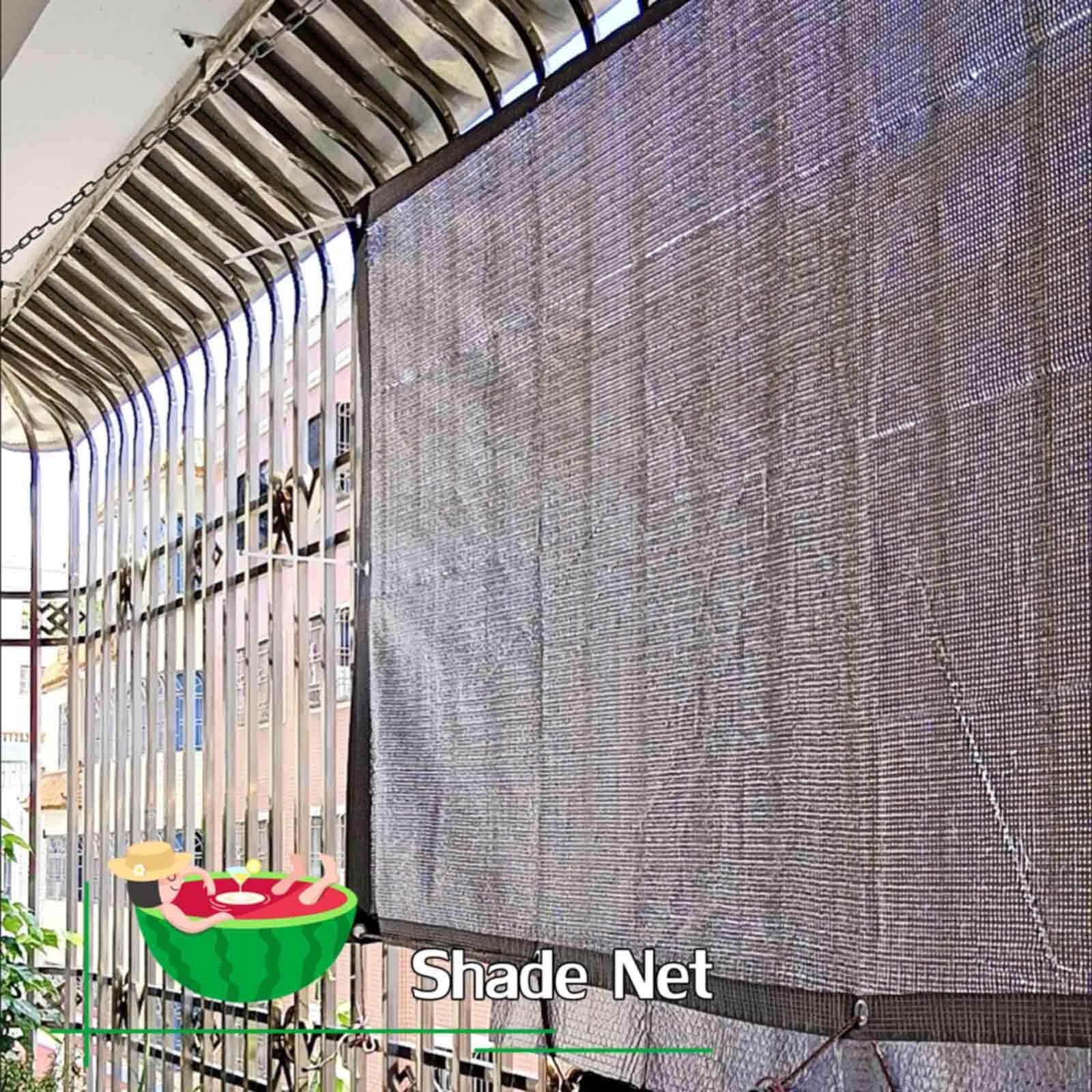 Bâche d'auvent résistante aux UV de 2 x 2 m à 6 x 6 m – Protection solaire à 99 % – Filet en maille pour jardin, fleurs, plantes – Housse durable (2 x 8 m)