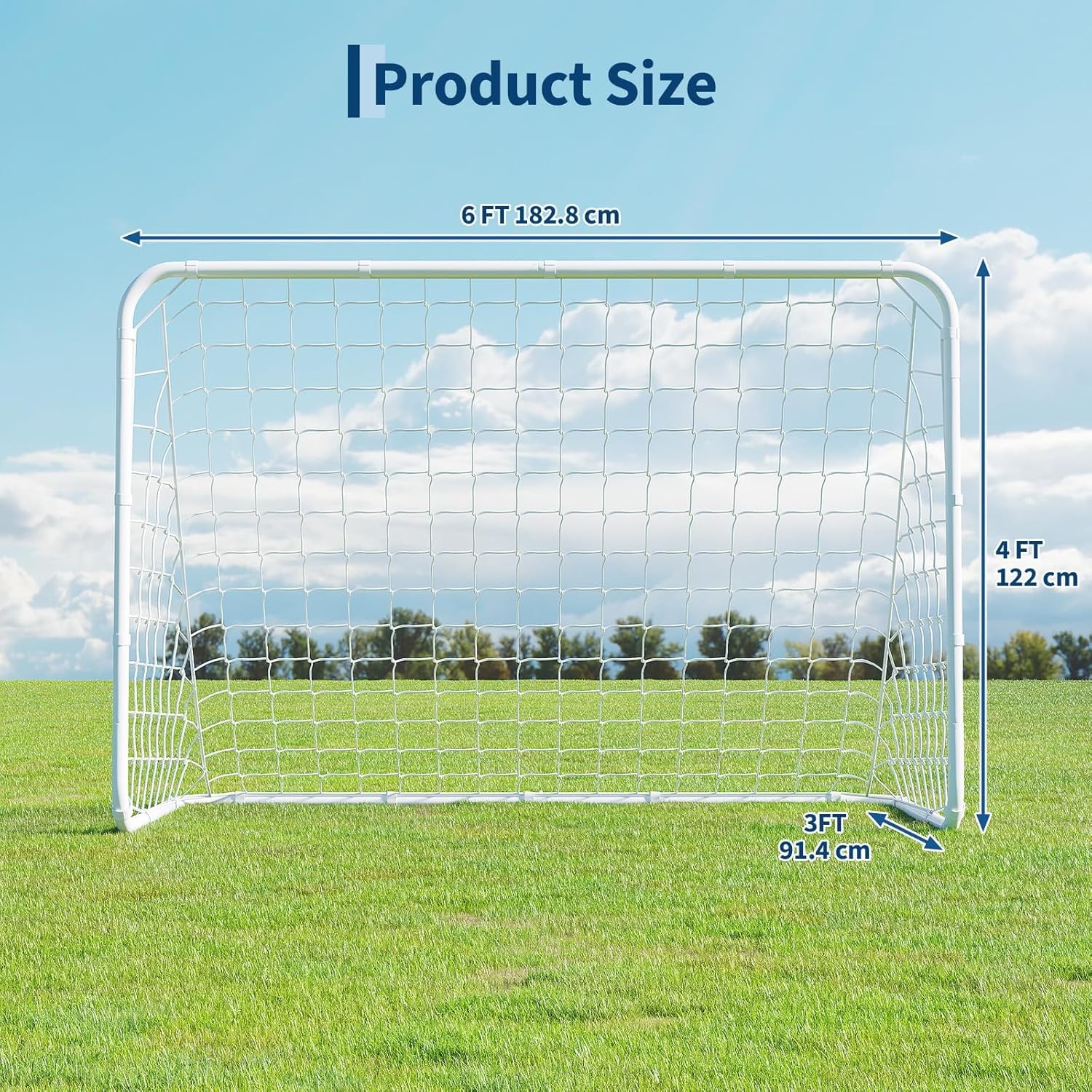 Porta Da Calcio Allenamento 5-in-1 Dimensione 7x5FT, Rete Rimbalzo Addestramento Passaggi e Controllo Palla, Struttura Metallica Resistente, Facile Assemblaggio Per Giardino Esterno