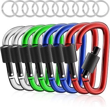 sprookber 3" Locking Carabiners and Stainless Carabiner