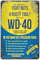 ZYPENG 'Do You Have Tight Nuts Or A Rusty Tool?' Funny Vintage Metal Tin Sign - Man Cave Garage Wall Decor 8x12 Inches