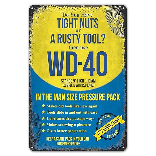 ZYPENG Room Man Cave Art Decorations Metal Sign Wall Decor Tin Signs Do You Have Or A Rusty Tool? Vintage Garage 8 x 12 inches