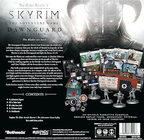 Miniatura 3 de Modiphius The Elder Scrolls V Skyrim The Adventure Game Dawnguard Expansion - Estrategia de rastreo de mazmorras con miniaturas de mesa para niños y