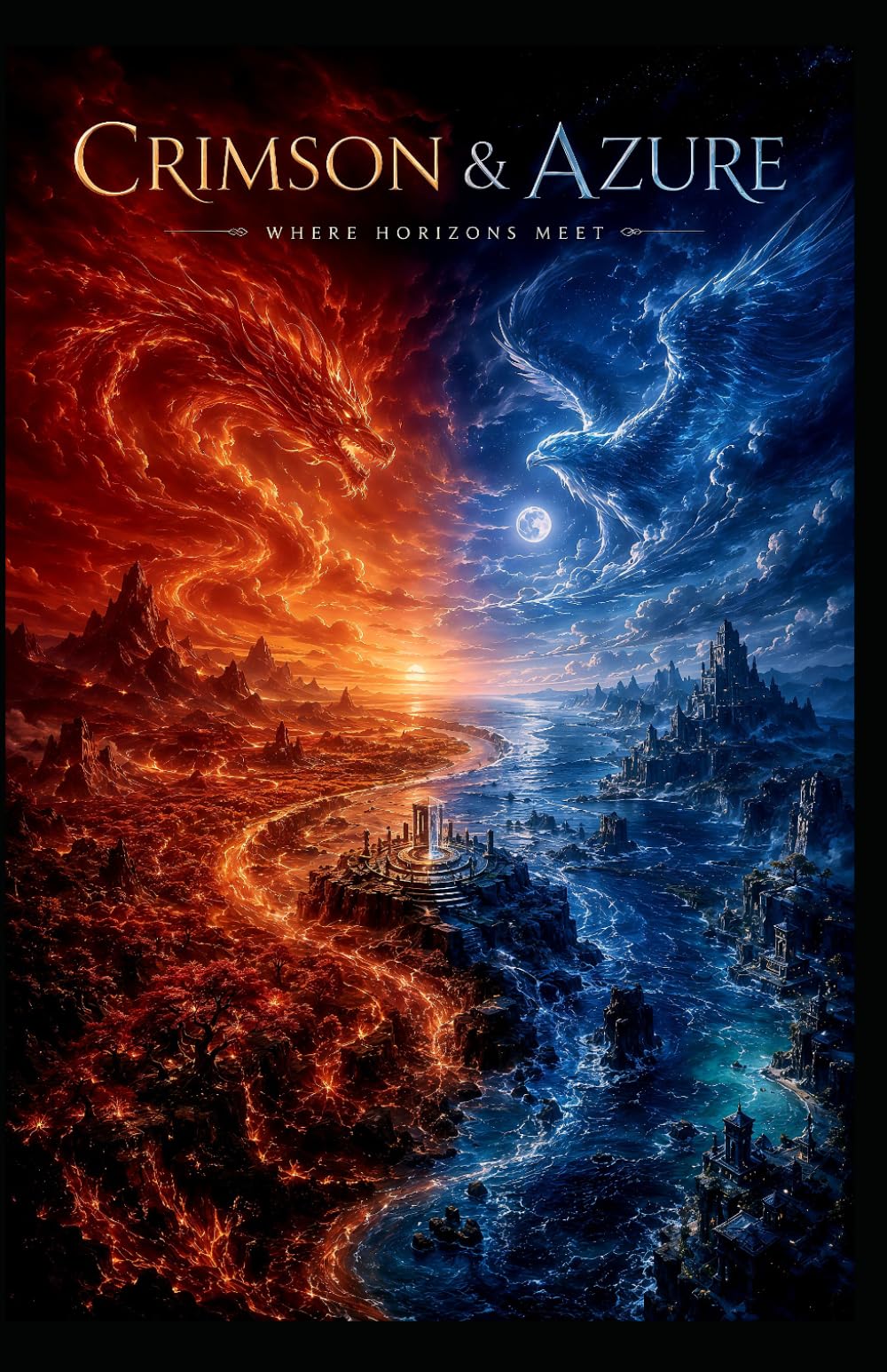Crimson & Azure: Where Horizons Meet