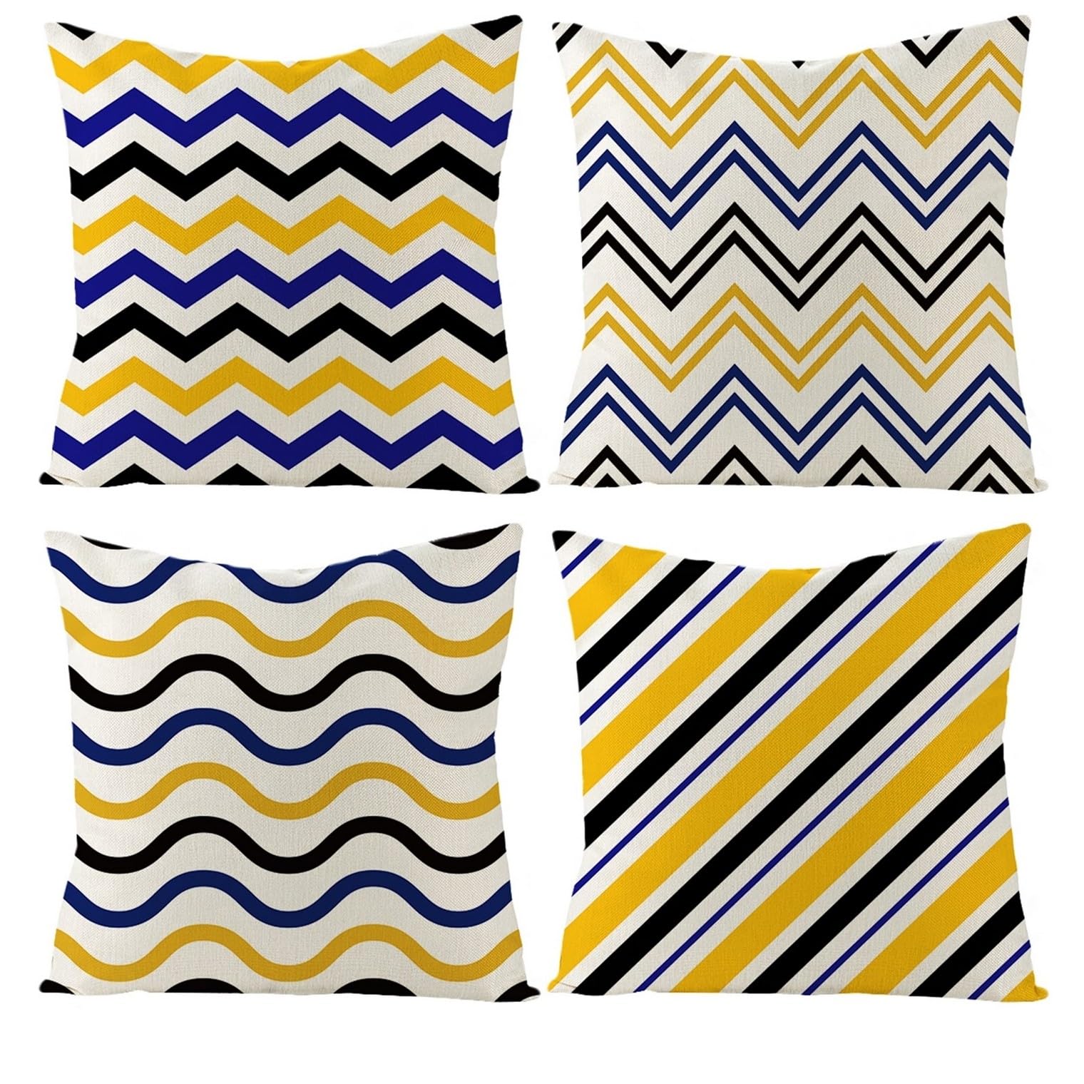 Housses de coussin 50x50cm lin pour rénover un canapé fatigué