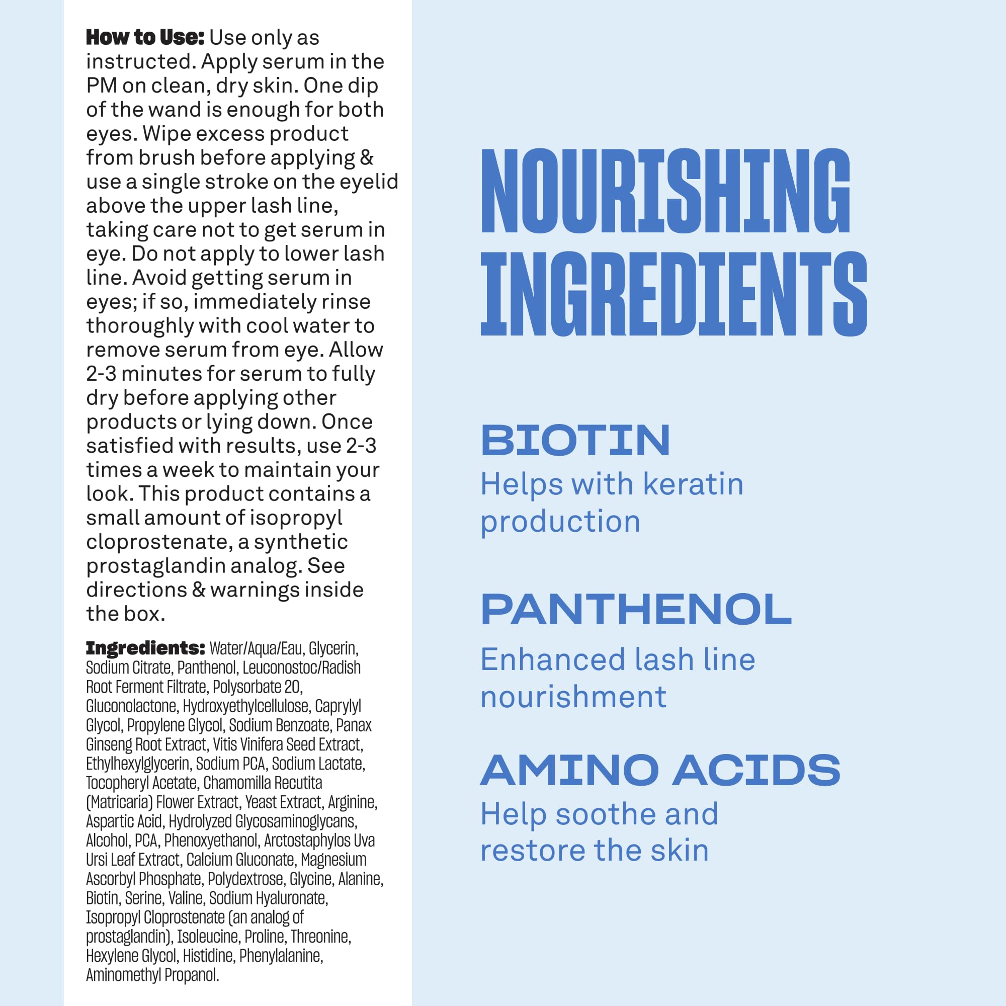 Sérum para pestañas Babe Original: pestañas más voluminosas y de aspecto más largo, tratamiento avanzado para mejorar las pestañas, extensiones y cejas naturales, vegano y libre de crueldad animal