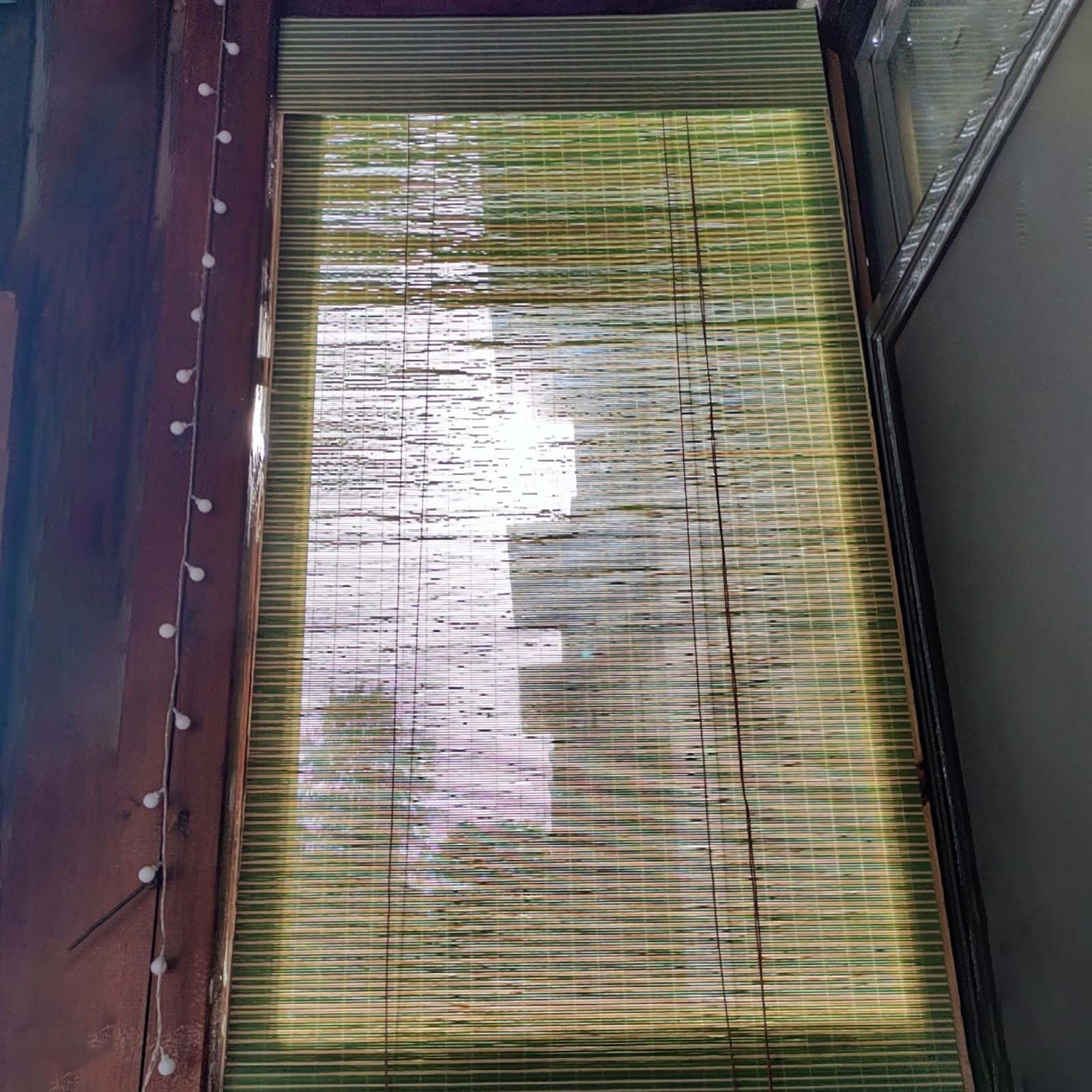 ★専用★玉すだれ木製➕グリーン　80✖️150 大島屋 樹脂製すだれ 176×180cm グリーン＿ の通販
