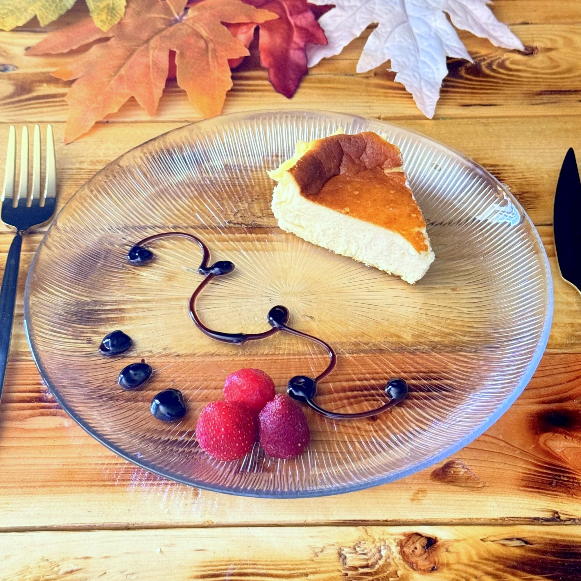 RAMART Studio Glass CASCATA 7.5" Salad Plate Set