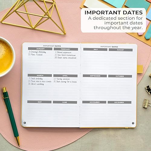 Miniatura 6 de Clever Fox Libreta de direcciones con pestañas alfabéticas - Teléfono de piel sintética y libreta de direcciones para mantener los contactos