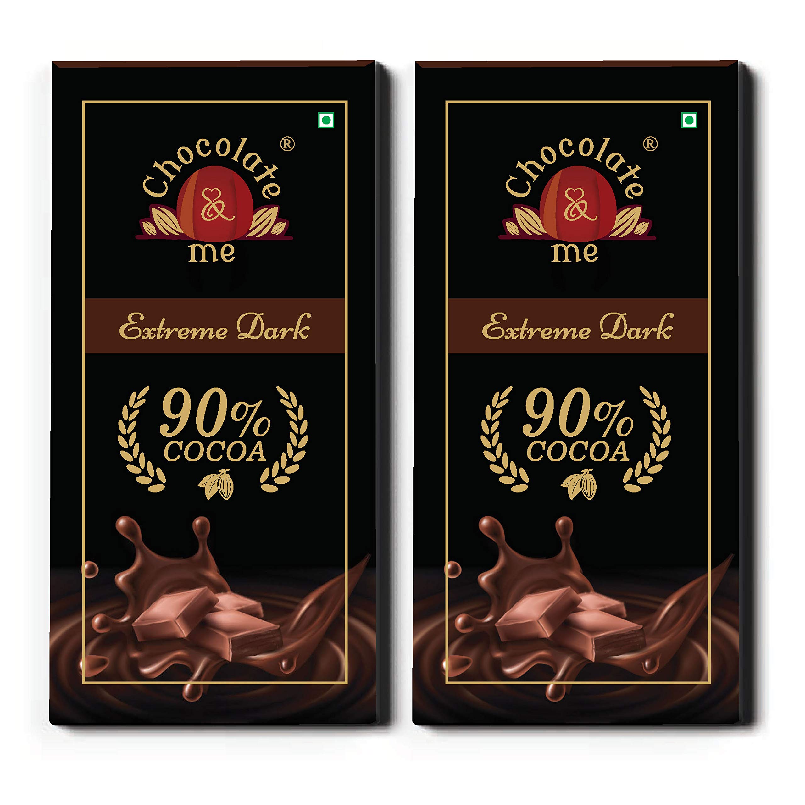 Chocolate & Me 90% Dark Chocolate Bar Rich In Cocoa Butter|Vegan|Natural|2 X 90Gms(Pack Of 2) (B091HWCVKQ) Amazon Price History, Amazon Price Tracker