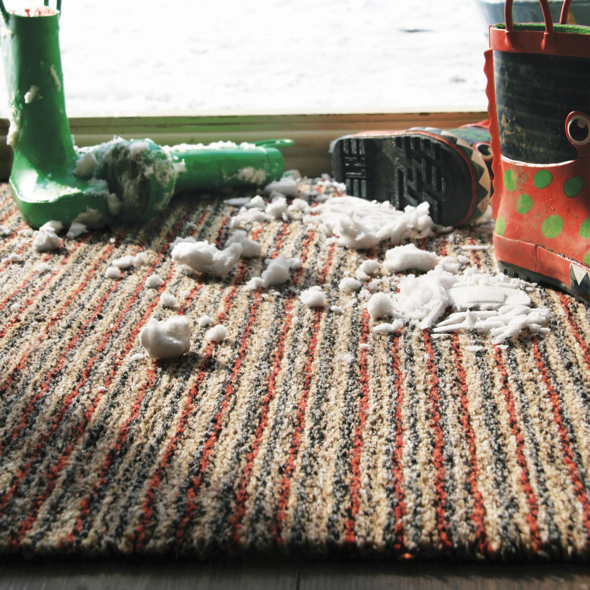 HUG RUG Washable Dirt Trapper Door Mat Kitchen Hallway Doorway, Made in the UK, Plains Candy 50X75 - Image 2