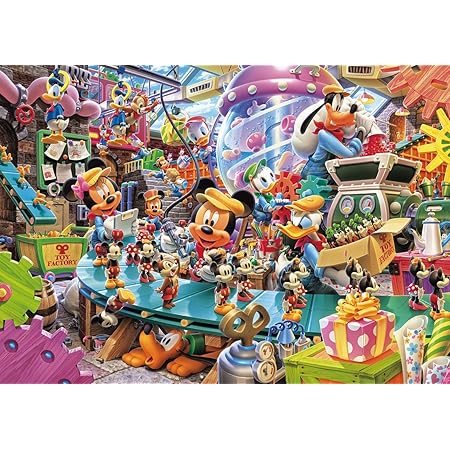 Amazon 108ピース ジグソーパズル ディズニー 夕暮れのトイショップ 光るジグソー 18 2x25 7cm おもちゃ おもちゃ