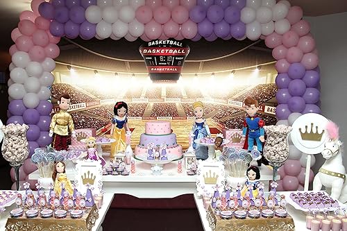 Miniatura 7 de Telón de fondo para cancha de baloncesto, 7 x 5 pies, fondo de fotos deportivo para juegos de baloncesto, fiestas, video, estudio, accesorios para
