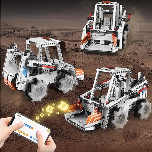 Miniatura 6 de Perro robótico 3 en 1 con control remoto y aplicación, kit de construcción de robot STEM, juguete RC para el aprendizaje de la ciencia, juego de