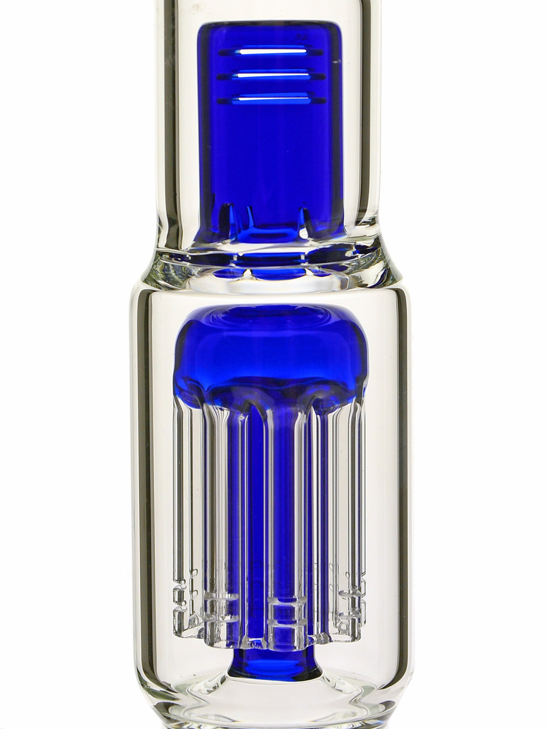 Grace Glass 8-fach Percolator-Bong blau 35cm head&nature Bongkollektion