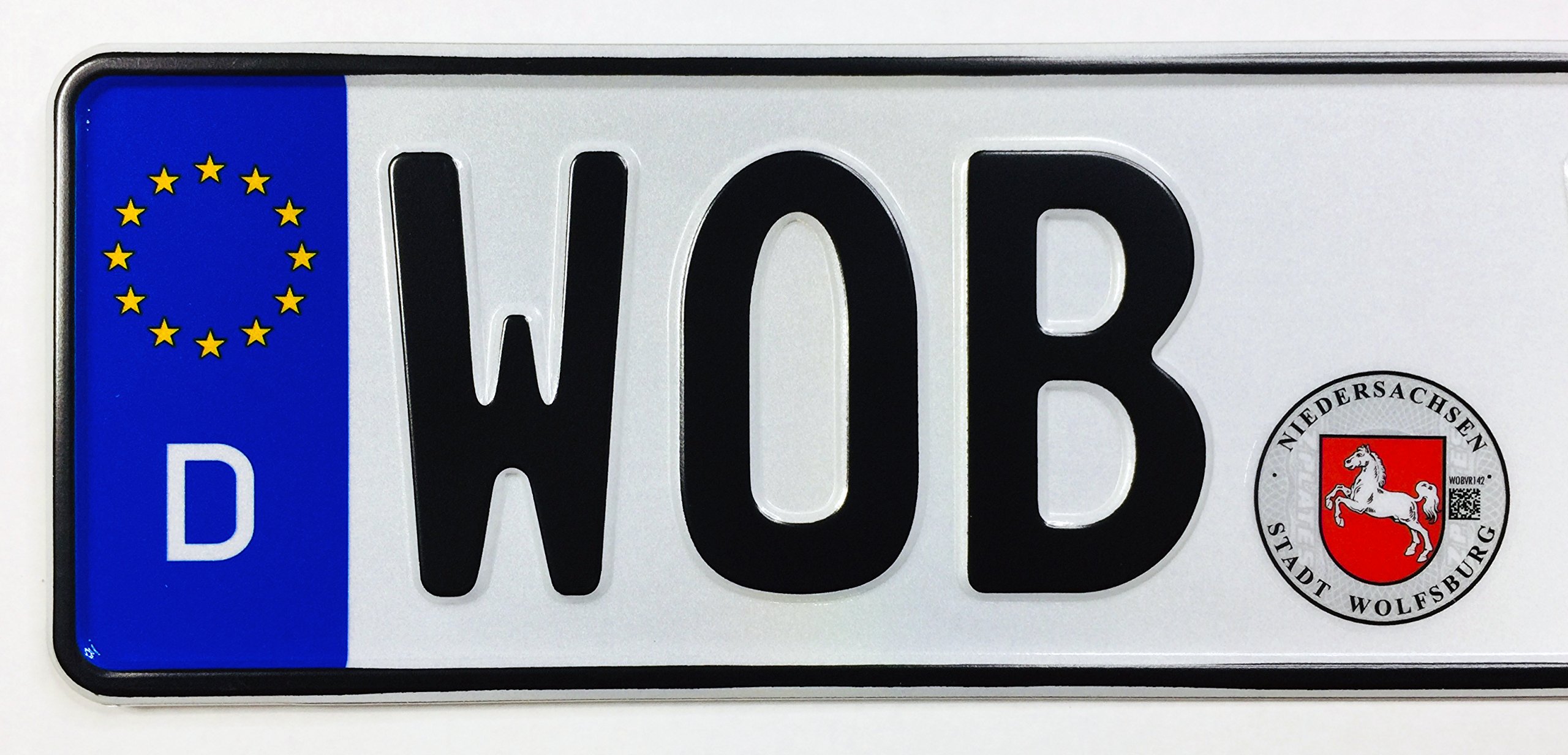 Amazon.com: Z Plates Compatible with VW Wolfsburg Front German