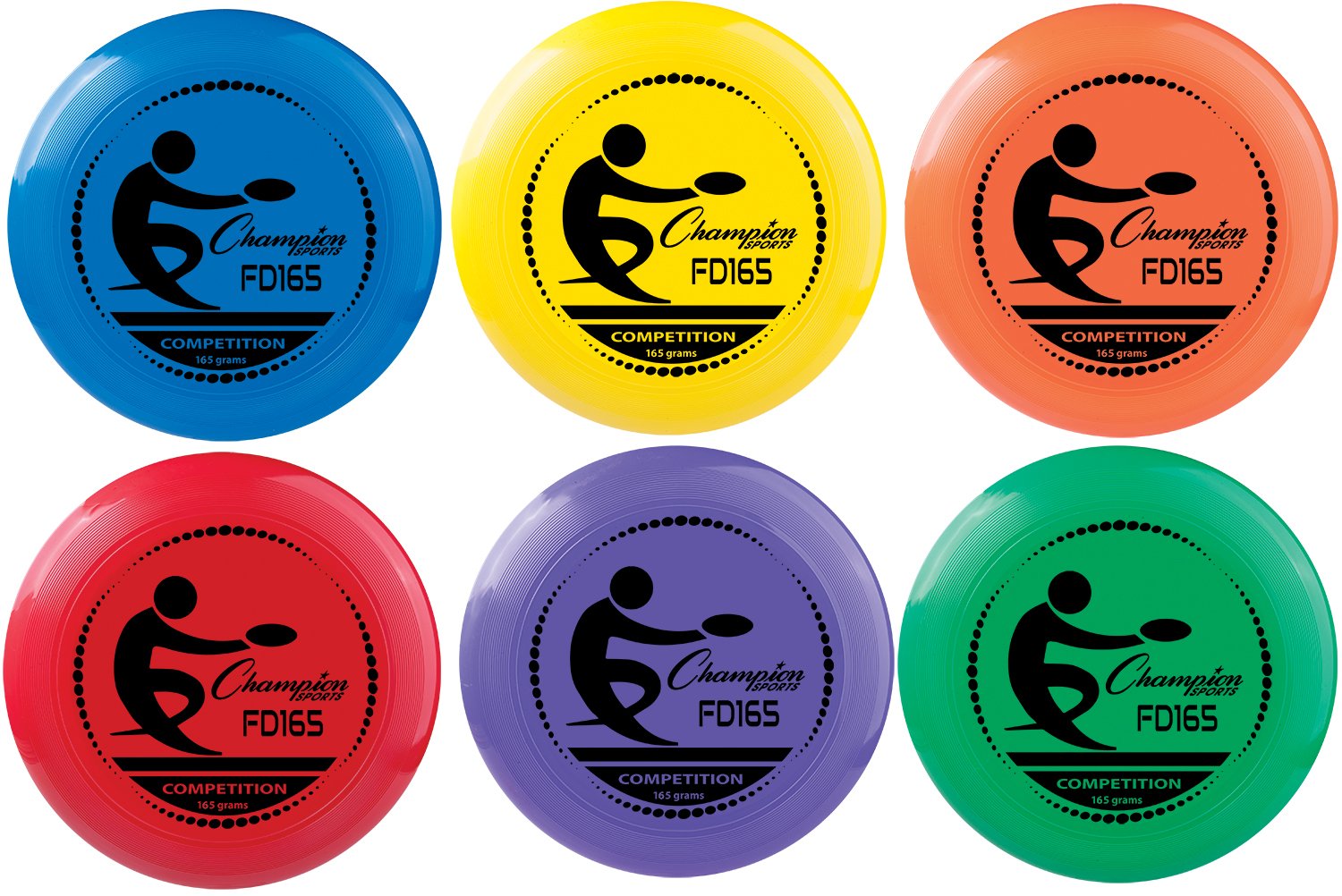 Champion Sports Competition Plastic Discs, Assorted Color