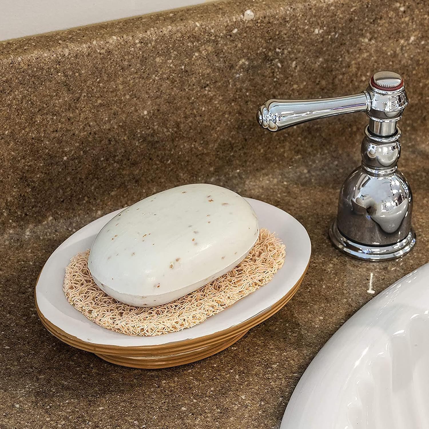 BESTOTTAM 4 Pcs Soap Lifting Pad for Bar Soap,Non-Slip Soap Saver Pads Self Draining Soap Bars Holder Pads for Kitchen Bathroom Travel Hotel Shower Cleaning Supplies (Mix 4 COOR) 1