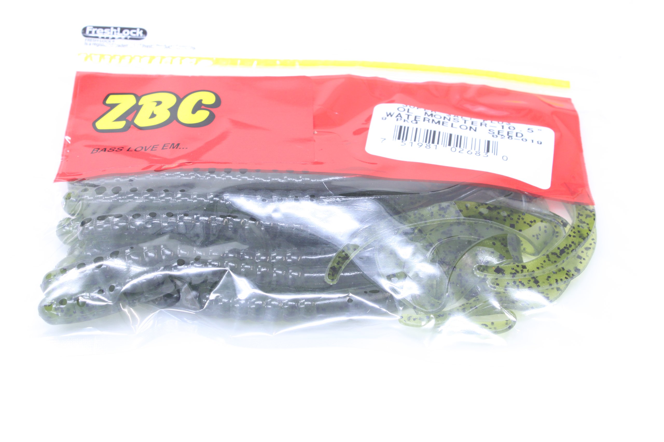 Zoom Bait Swimmin Super Fluke Bait-Pack of 5 (Watermelon Red, 5-Inch)