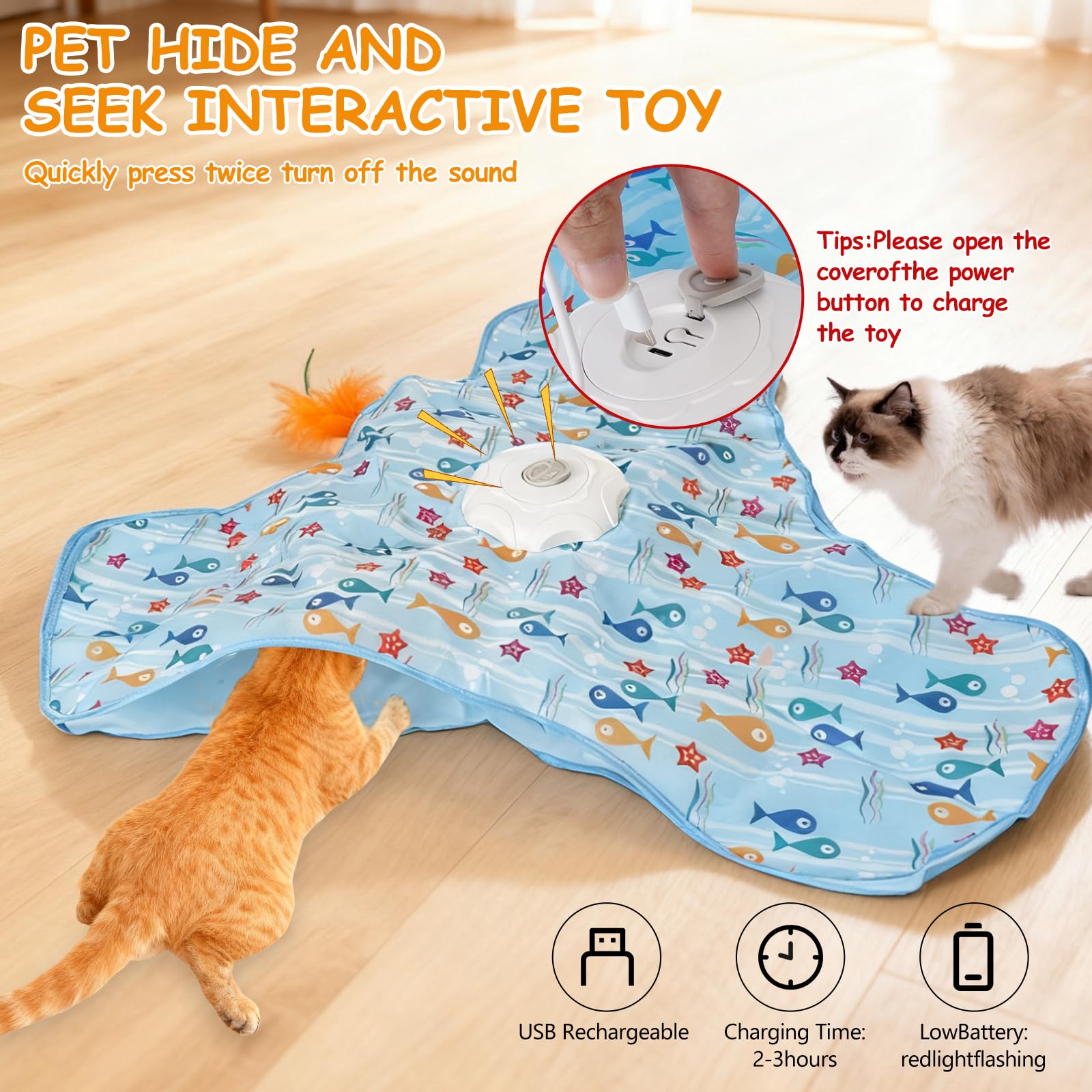 Interactief kattenspeelgoed, kattenspeelgoed, speelgoed kat, kattenspeelgoed, veren, teaser speelgoed, kattenverenspeelgoed, kattenverenspeelgoed, kat, met 2 stuks Magic Worm speelgoed, voor kittens