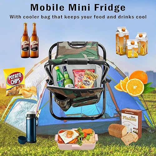 Miniatura 9 de Kikerike - Taburete plegable con mochila, naranja